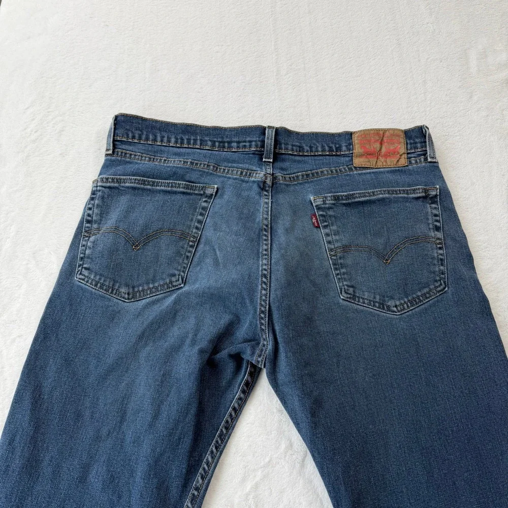 Levi's 514 Straight Fit Jeans Mens W36 L30 Blue Good Condition Denim 00514-0402